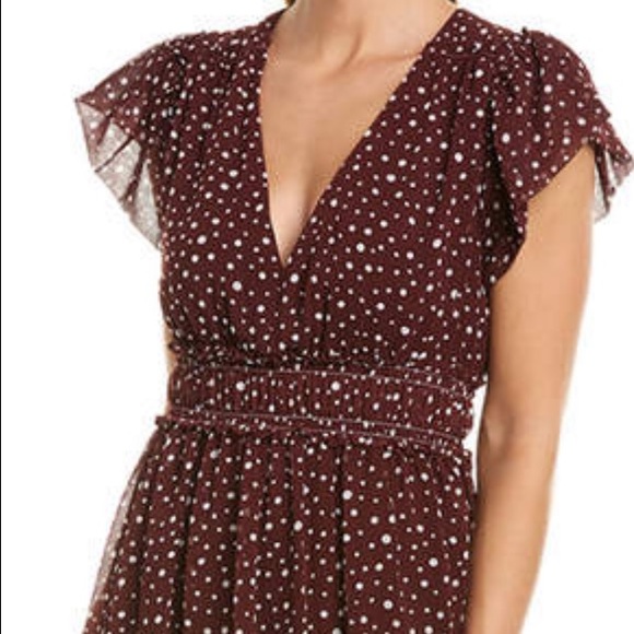 max studio polka dot dress